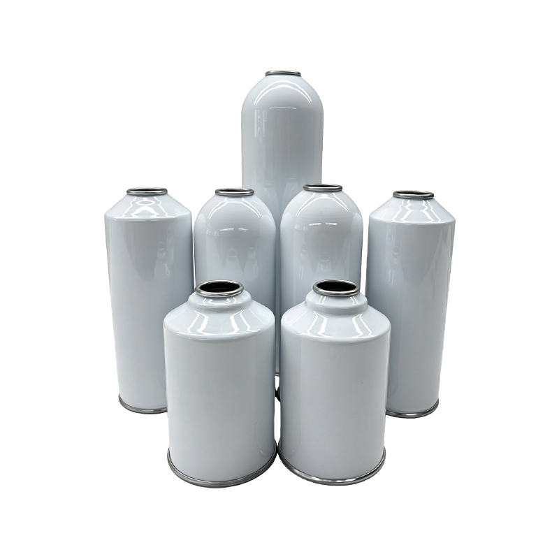 Lata vacía de refrigerante para aire acondicionado: contenedor sellado para R134a / R1234yf / R12