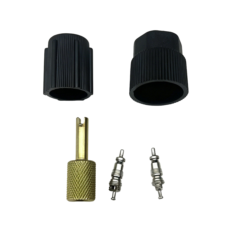 Kit de reparación de puerto de servicio de CA automotriz, herramienta central de válvula para R134a R1234yf